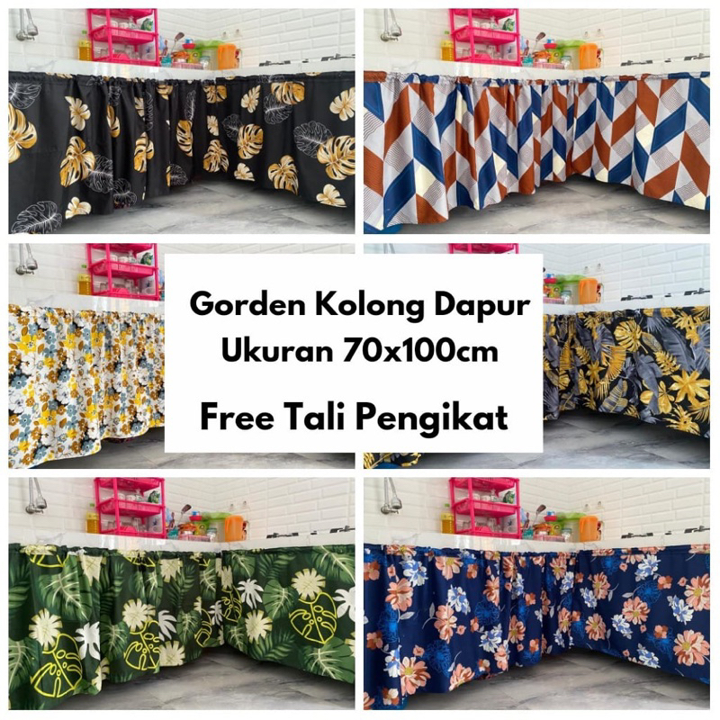 GORDEN KOLONG DAPUR UK. 100x70cm (FREE TALI PENGIKAT)