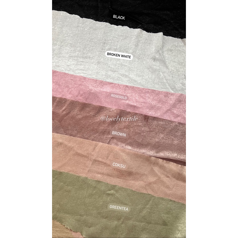 Kain Santorini Silk Premium Kain Polos