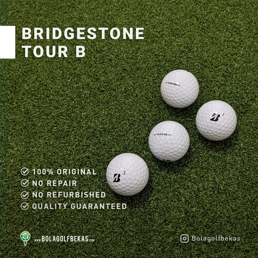 Bola golf bekas / second grade A terlaris - Bridgestone tour B - grade A, original, no repair - puti