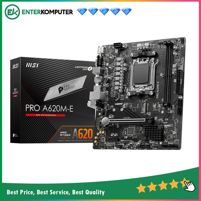 MSI PRO A620M-E (AM5, A620, DDR5, USB3.2, SATA3)