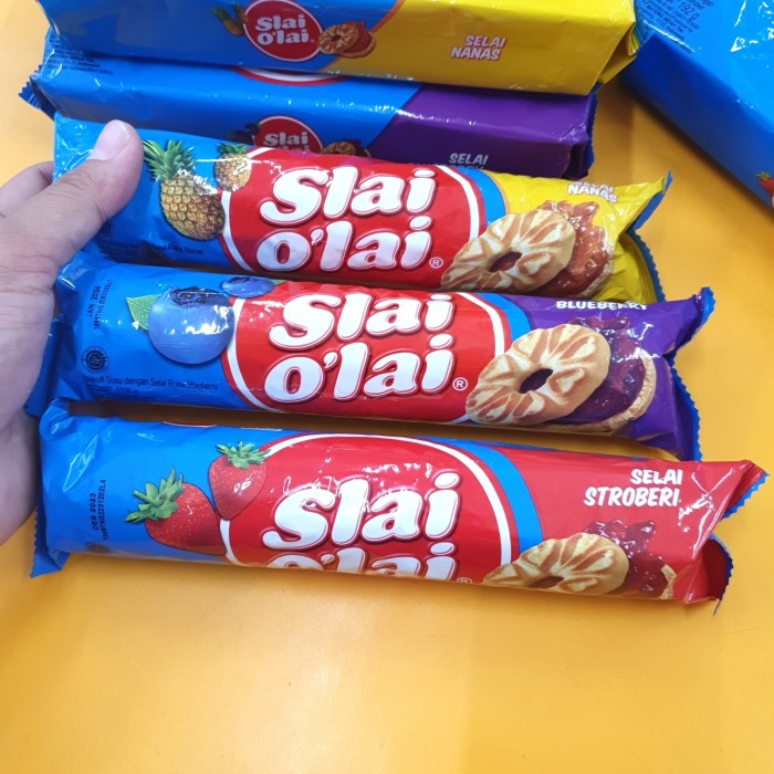 

{128gr } Roma Slai Olai 128gr - Biskuit Slai o'lay Nikmat isi Selai Buah Asli