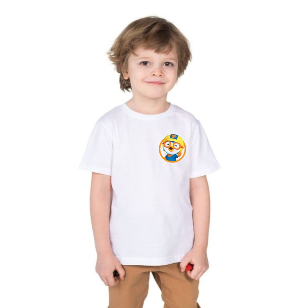 KAOS KARAKTER PORORO ANAK 1-8 TAHUN