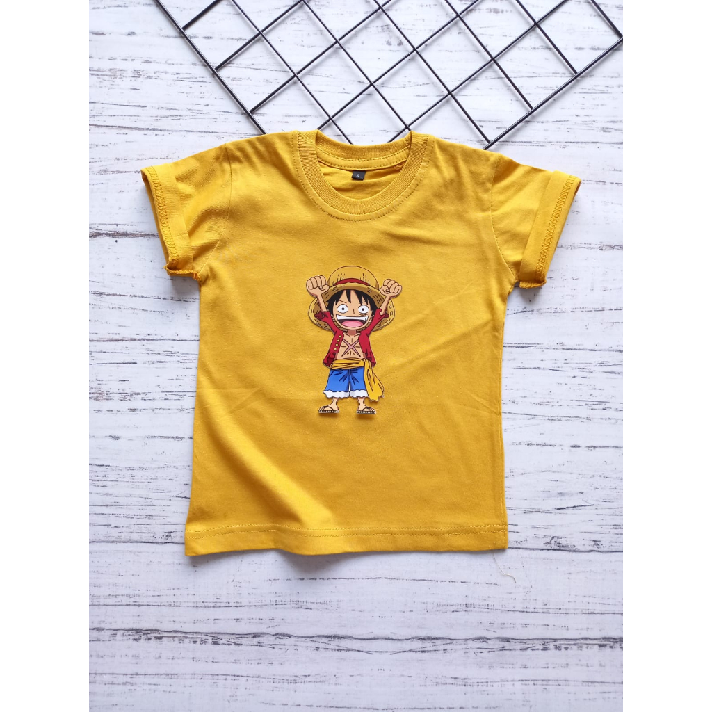 KAOS KARAKTER ONE PIECE ANAK 1-8 TAHUN