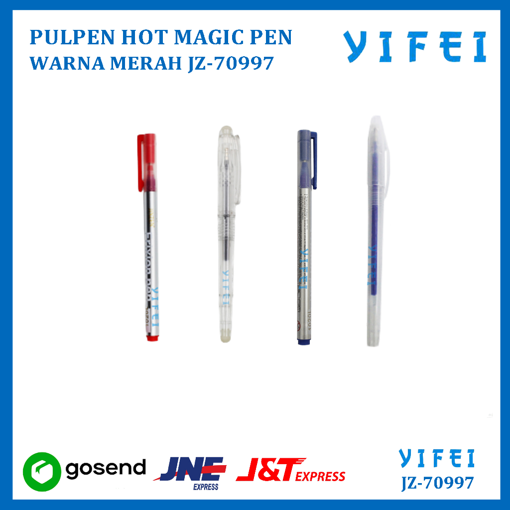 PULPEN HOT MAGIC PEN / HEAT TRANSFER PEN WARNA YIFEI - Merah