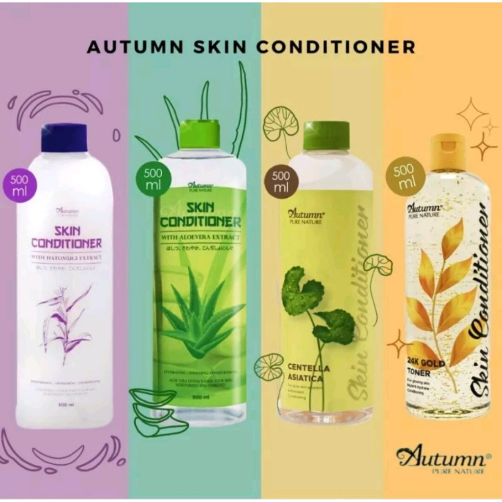 ⭐️ Jendela Kosmetik ⭐️ ( Free botol spray ) Autumn Skin Conditioner Hatomugi ( ASC ) / Autumn Toner All Varian 500ml