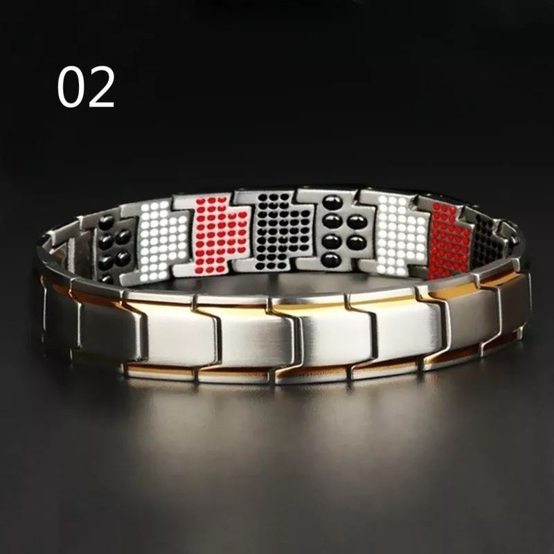 Gelang kesehatan pria original titanium magnetik