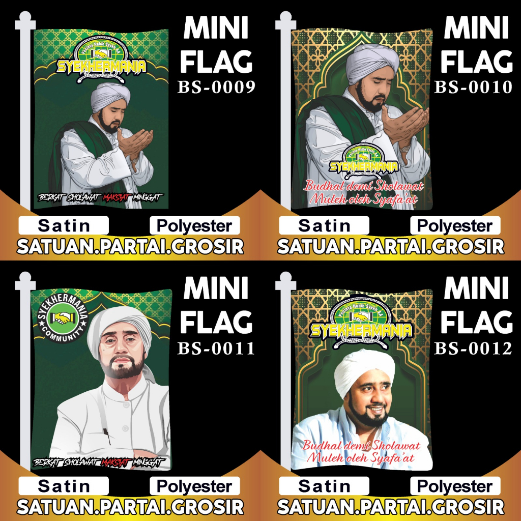 BENDERA DESAIN SYEKHERMANIA TERLARIS KERENN V3/BENDERA SYEKHERMANIA FULL PRINTING/BENDERA KOMUNITAS/