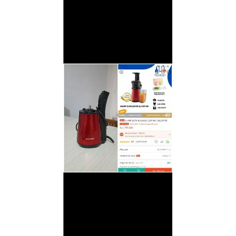 preloved slow juicer sharp