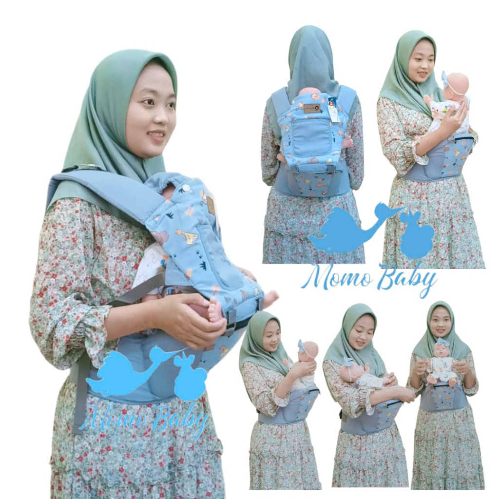 Baby Animal Gendongan Hipseat Hamster / Safari  - Gendongan Bayi Depan BAG1102 / BAG1103