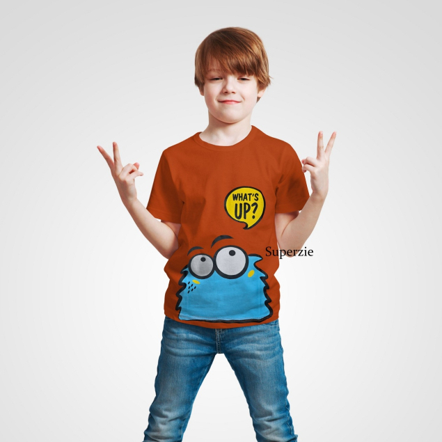 KAOS Monster ANAK Laki-laki tahun Karakter Lucu Monster WhatsUp Coral Grosir Baju Anak Perempuan RGKIDS