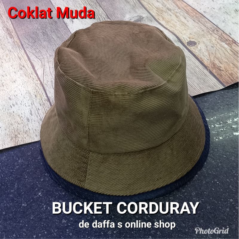 BUCKET HAT CORDURAY / TOPI BUCKET KORDORAY POLOS / BUCKET HAT POLOS