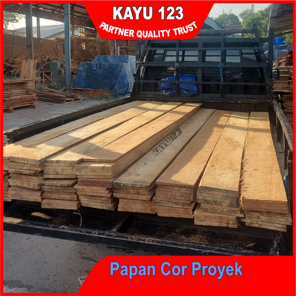 KAYU PAPAN COR PROYEK/PAPAN COR kayu randu