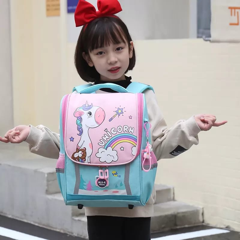 GROSIRTAS LV0301 Tas Ransel Anak Sekolah Import Premium Tas Sekolah Anak Perempuan TK SD