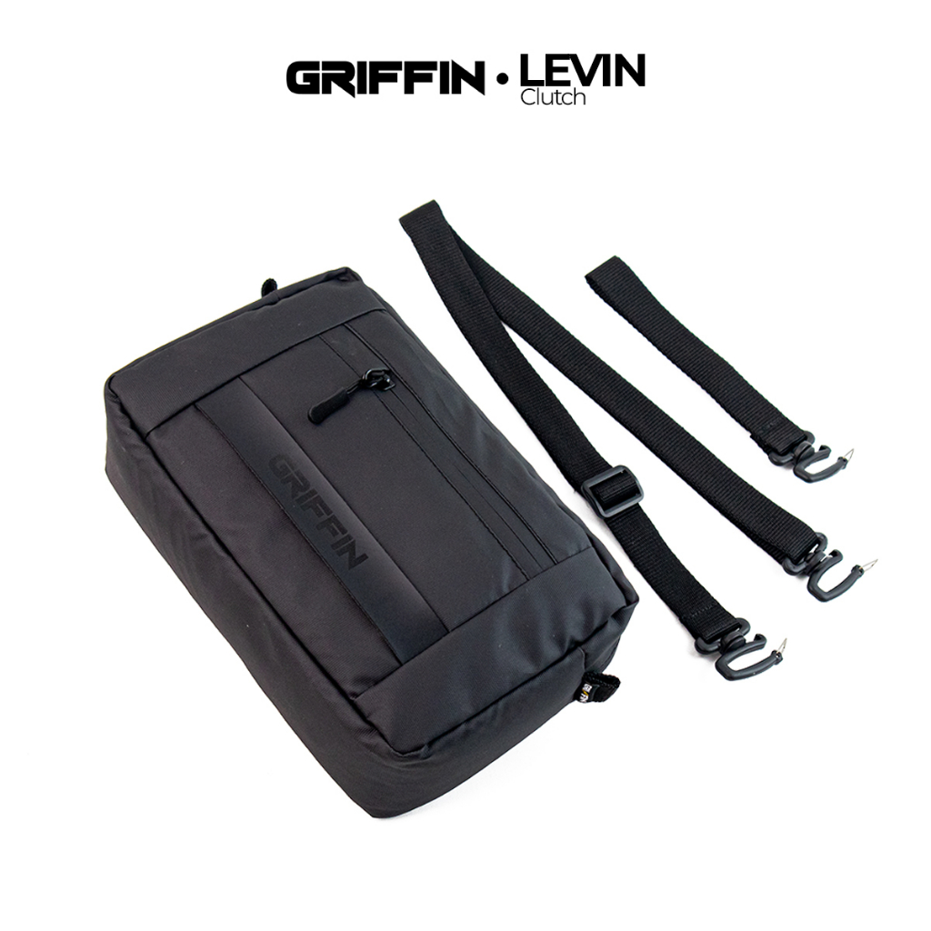 Pouch Bag Clutch Pria Levin Waistbag Distro Hitam by Griffin