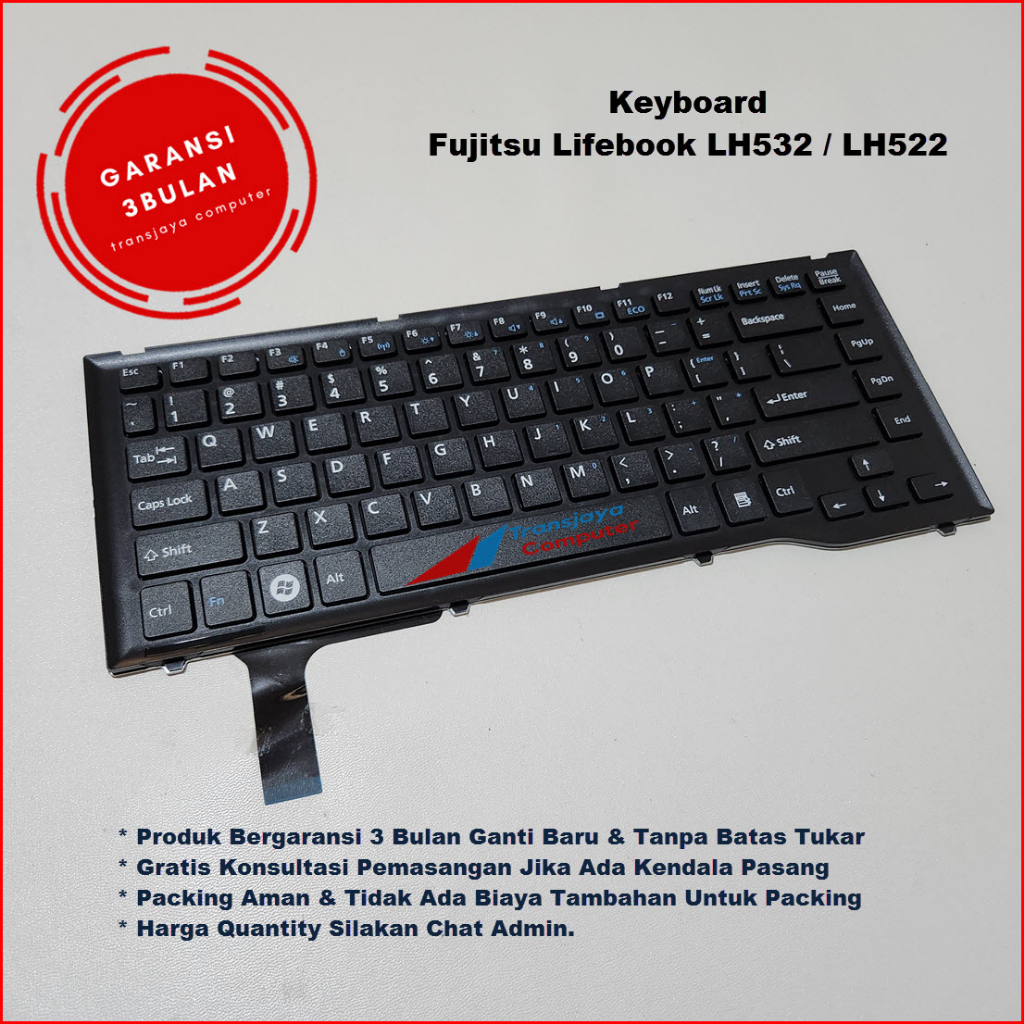 Keyboard Laptop Fujitsu Lifebook LH532 LH522