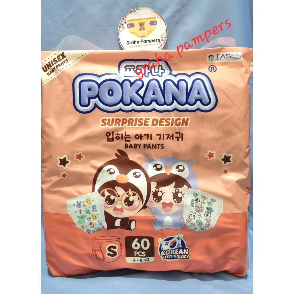Pokana Pants Surprise Design Classic Super Jumbo S60 M58 L48 XL42 XXL36 S M L XL XXL Popok Celana Murah