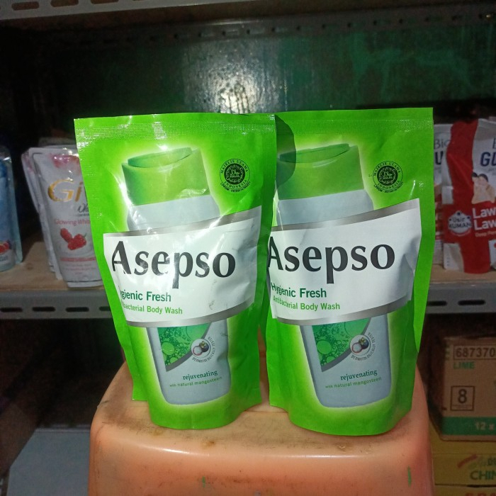 Asepso Body Wash Refill 450ml Antibacterial Sabun Mandi