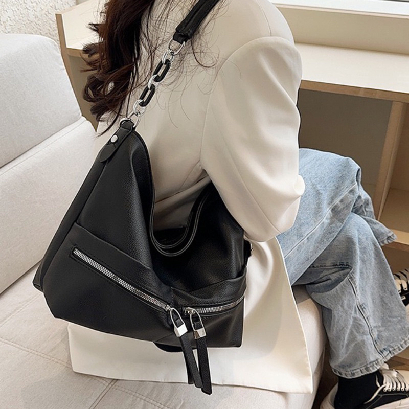 Tas Wanita Selempang Korea Kulit Sintetis 2Tali