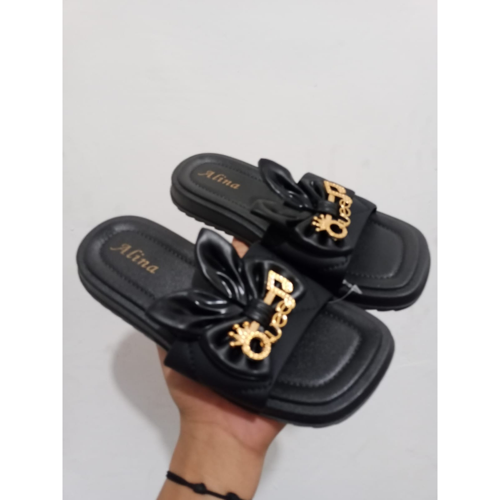 SANDAL!!! kokop/slop anak wanita korean style variasi pita  kelinci lucu trend kekinian nyaman di pakai!!!