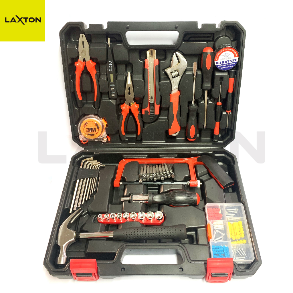 LAXTON toolset toolkit toolbox alat tukang perkakas L03-100 MURAH LARIS