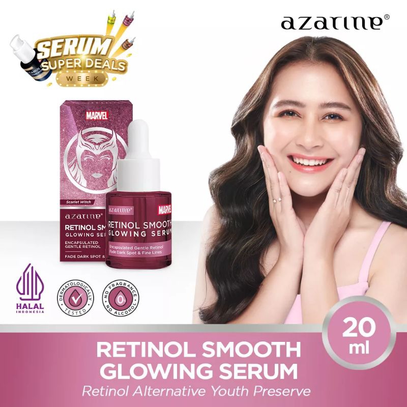 Serum Wajah. Retinol Serum. Glowing Serum. Azarine Retinol Smooth Glowing Serum