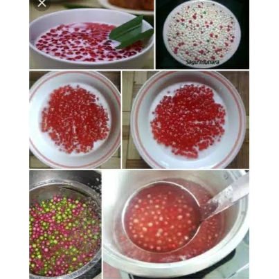 

✅dasialojaya✅Sagu Mutiara MERAH 500 gram / topping minuman / makanan / desert / es campur / sgu mutiara merah