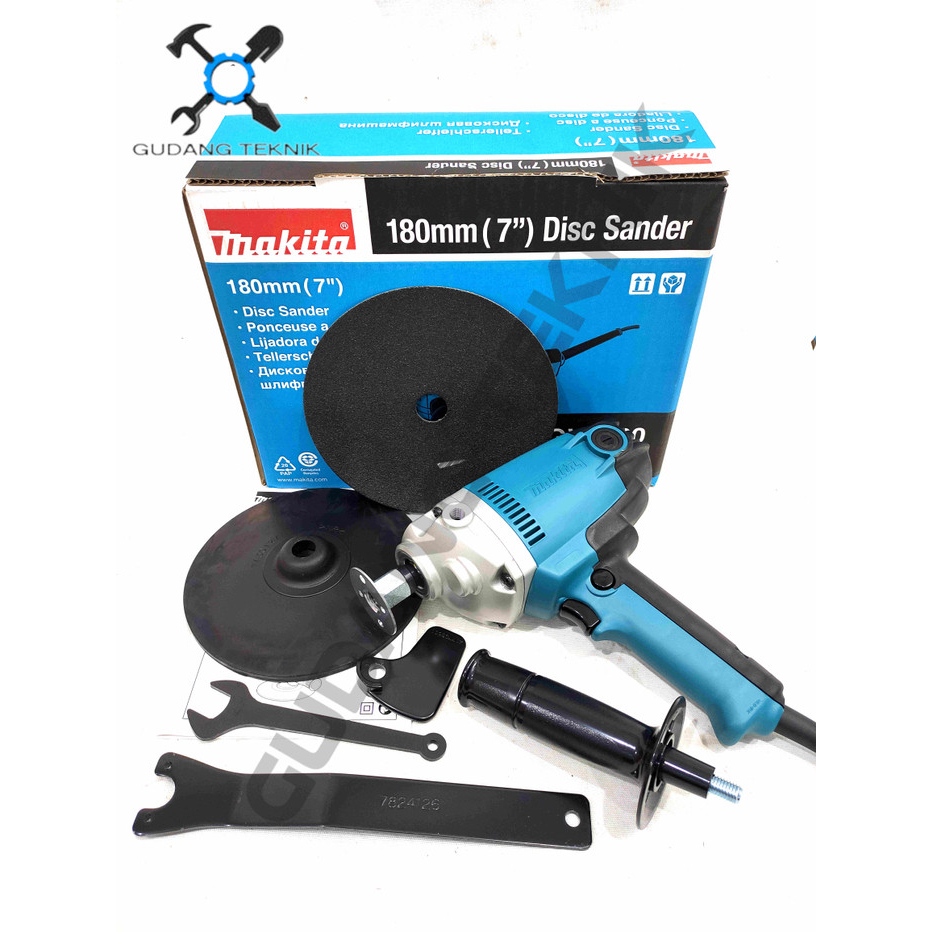 Mesin Poles Amplas 7&quot; GV7000 MAKITA / Polisher Disc Sander Mesin Pemoles Listrik 180 mm 7 Inch GV 7000 MAKITA