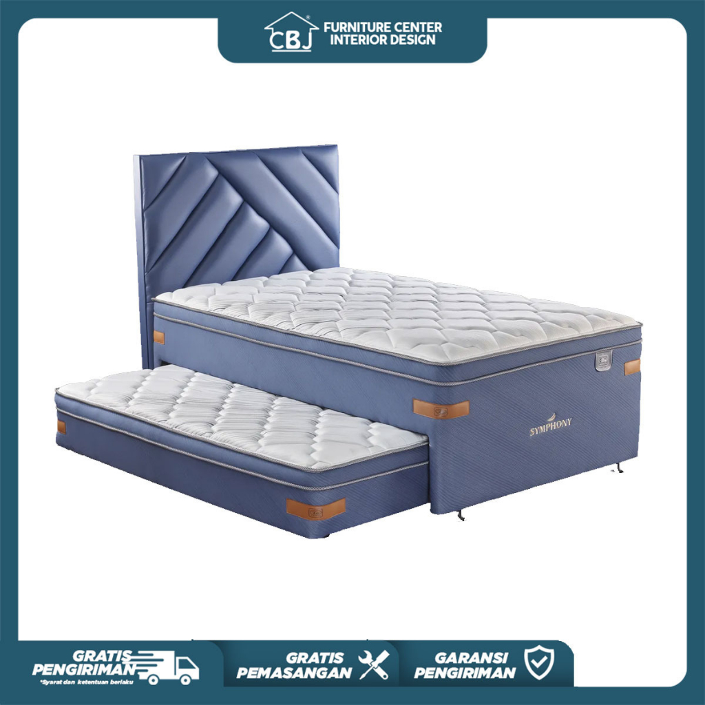 Elite Kasur Springbed Symphony 2 in 1 - Full Set - Khusus Jabodetabek