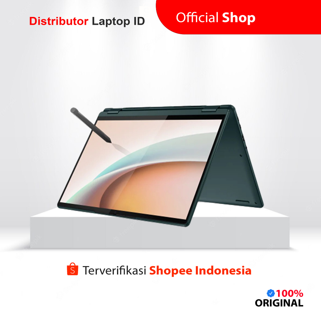 LAPTOP LENOVO YOGA 6 13ABR8 56ID / RYZEN 7 7730U / RAM 16GB 512GB SSD /  13 INCH IPS TOUCH / WINDOWS 11 OHS - CICILAN 0%