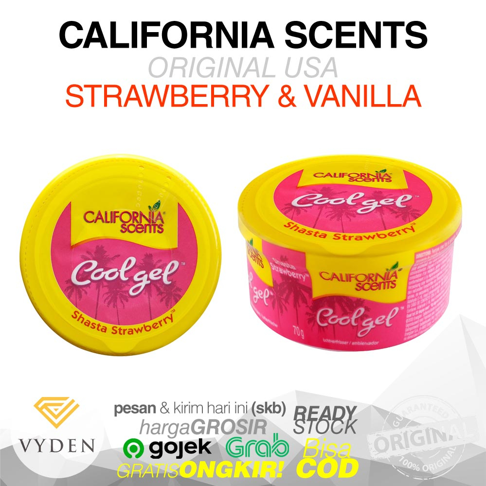 Parfum Mobil CALIFORNIA SCENTS Cool Gel USA Original Pengharum Pewangi Mobil Wangi Harum Tahan Lama Ruangan Kamar Rumah