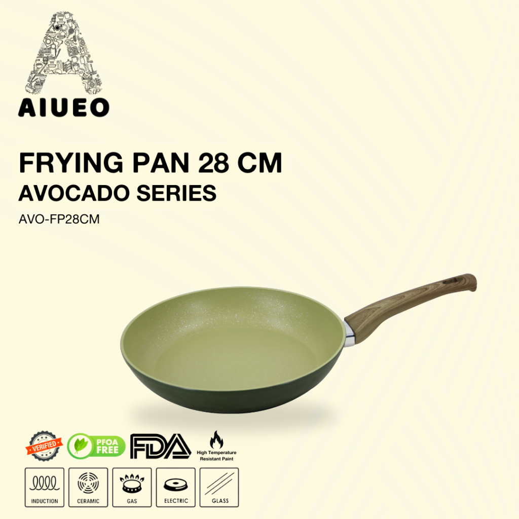 Penggorengan Anti Lengket 28cm Bahan Keramik - Frying Pan 28Cm Stainless Steel