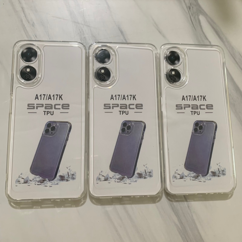 Softcase Oppo A15 A15S Oppo A16 A16S Oppo A16K A16E Oppo A17 A17K - Clear Case Bening Space Tpu - UA