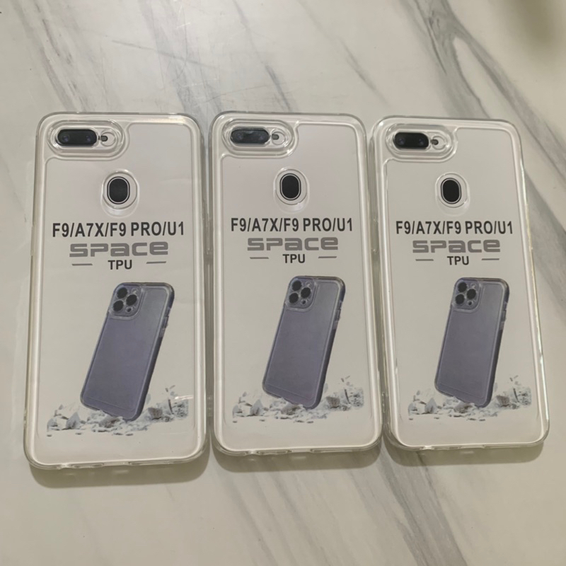 Softcase Oppo A3S A5 Oppo A1K Oppo F9 A7 A5S A11K A12  - Case Clear Bening Space Tpu - UA