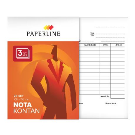 

Nota Kontan Kecil 3Ply K3 Paperline / Bon 3 Ply PPL