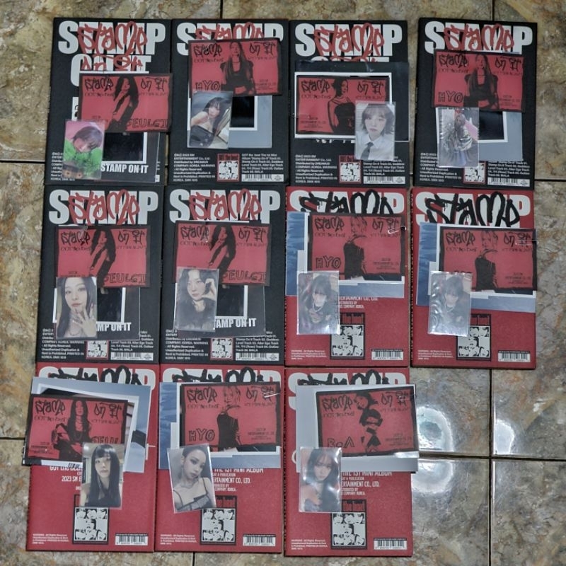 Unsealed Girls On Top GOT The Beat Stamp On It (Photobook Ver.) Photocard Postcard Set Karina Winter