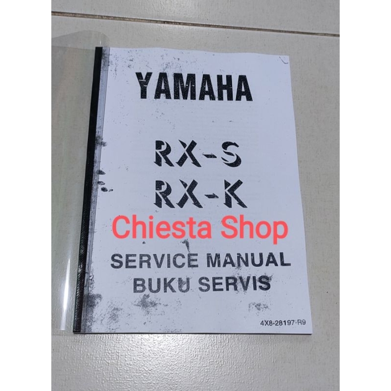 Manual book Buku Petunjuk Service Motor Yamaha Rx King Rxk Rxs