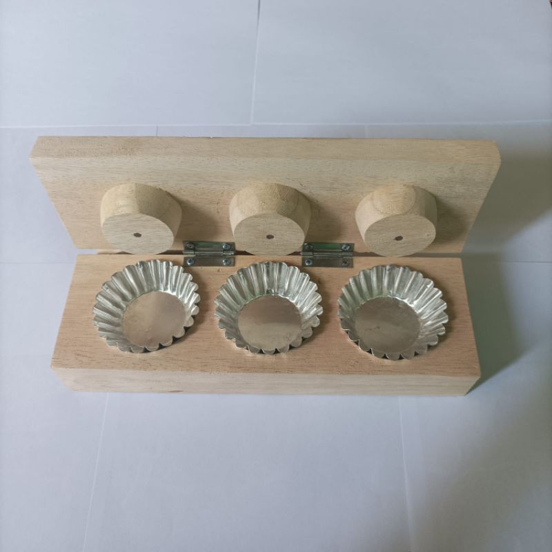 cetakan sus pai / penekan sus + cetakan pai sus almunium 20 pcs