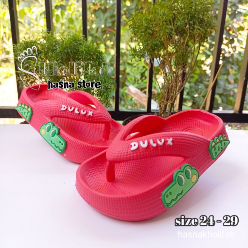 Sandal anak laki-laki karakter buaya darat size 24-29 Dulux 510D-by series