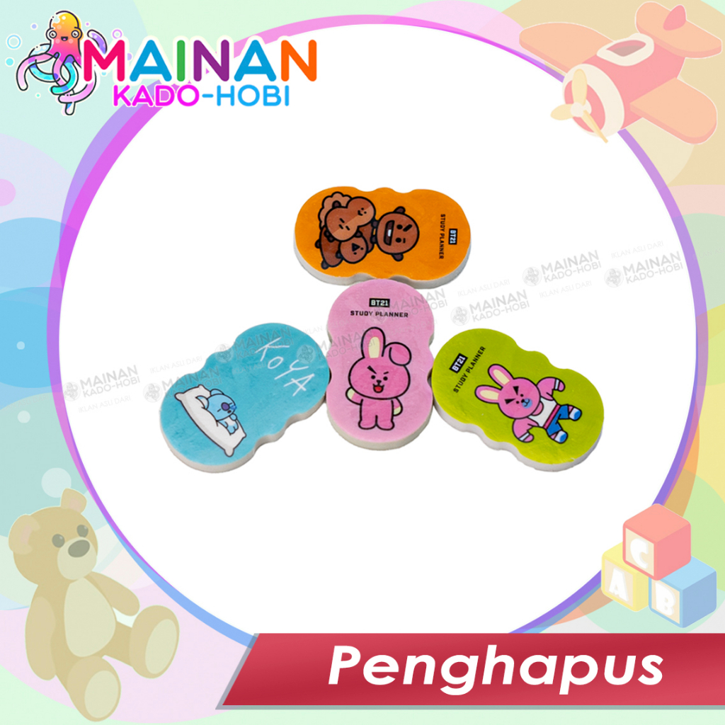 ALAT TULIS ANAK ERASER PENGHAPUS KARET KARAKTER LUCU