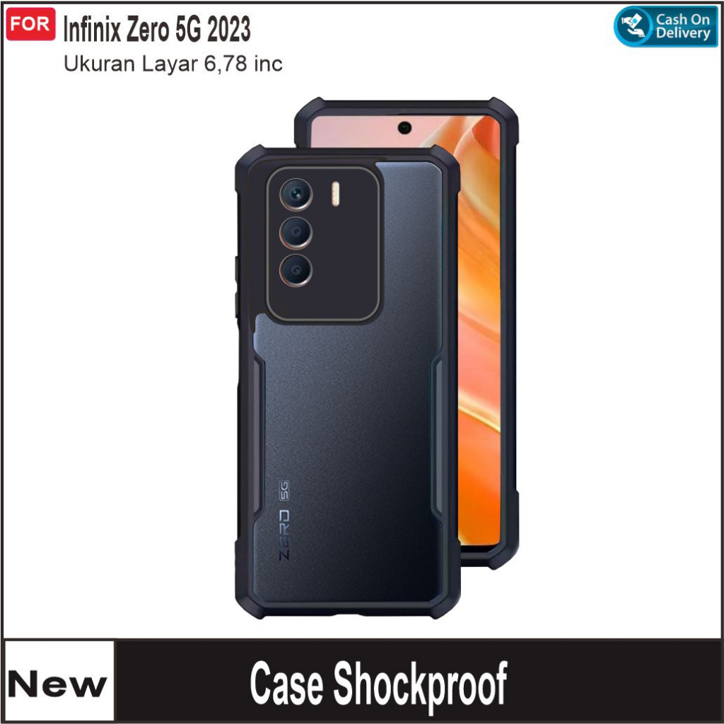 Hard Case Infinix Zero 5G 2023 Case Cover Shockproof Transparan