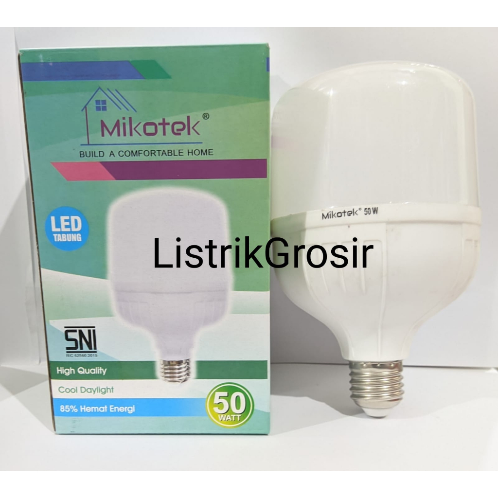 MIKOTEK Lampu Led Kapsul Capsul Bohlam Tabung 5W 10W 15W 20W 25W 30W 40W 50 W T Bulb