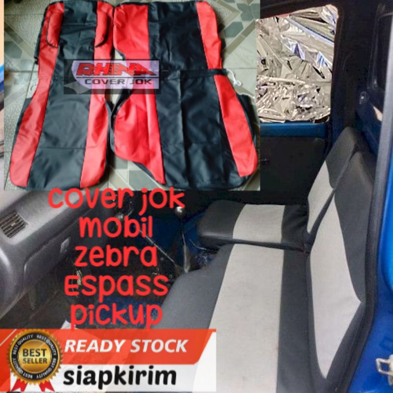 SARUNG JOK MOBIL ZEBRA ESPASS PICK UP "READYSTOK,BISA COD"