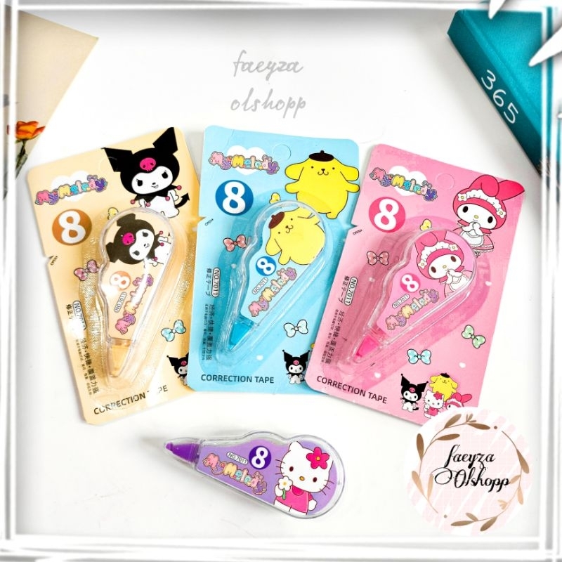 

TIPE-X SANRIO TIPE-X ROLL CORRECTION TAPE ROLL PEMBERSIH PULPEN ALATTULIS SEKOLAH ALATTULIS KANTOR ALATTULIS VIRAL