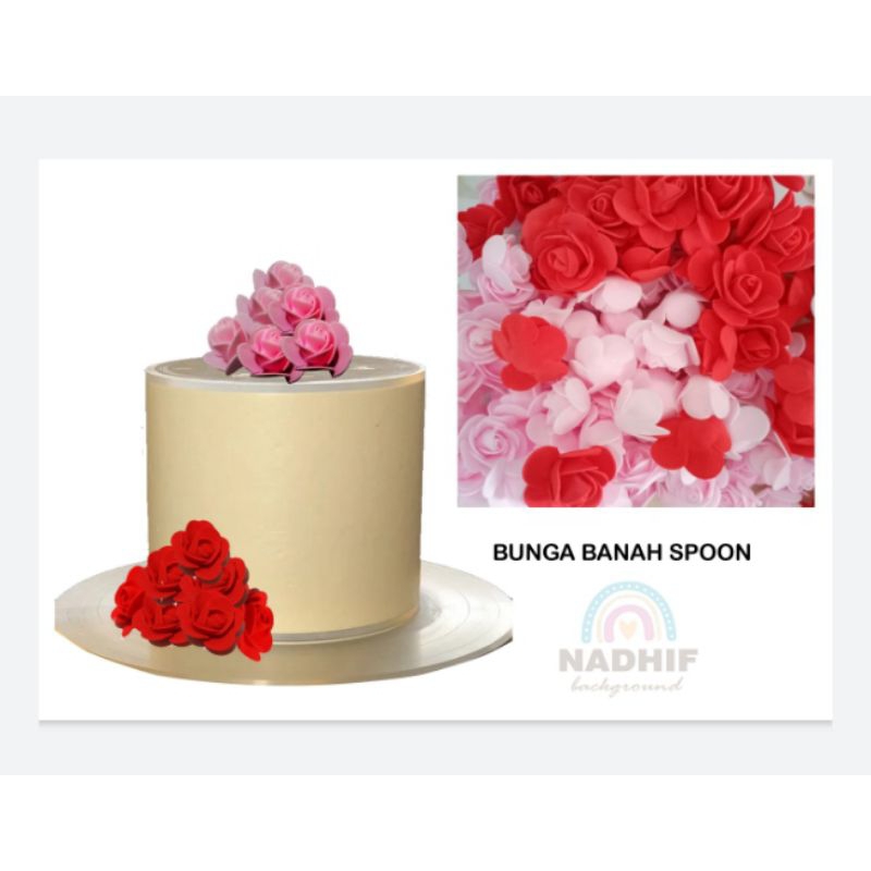 BUNGA SPOON MINI/UNTUK HIASAN KUE/CAKE DEKORATION