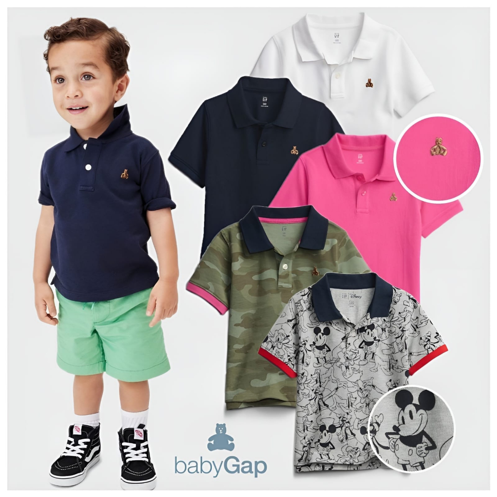 Kaos Polo Baby Gap/Kaos Kerah Baby Anak Unisex (1-5 tahun)