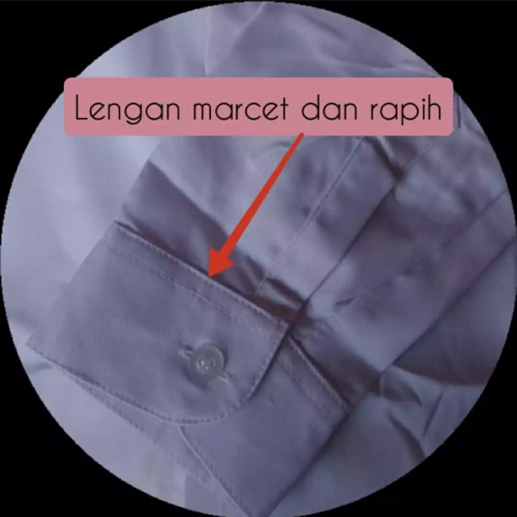 Baju Kemeja Pria Putih Lengan Panjang / Baju Kerja Pria Polos / Atasan Pria Formal