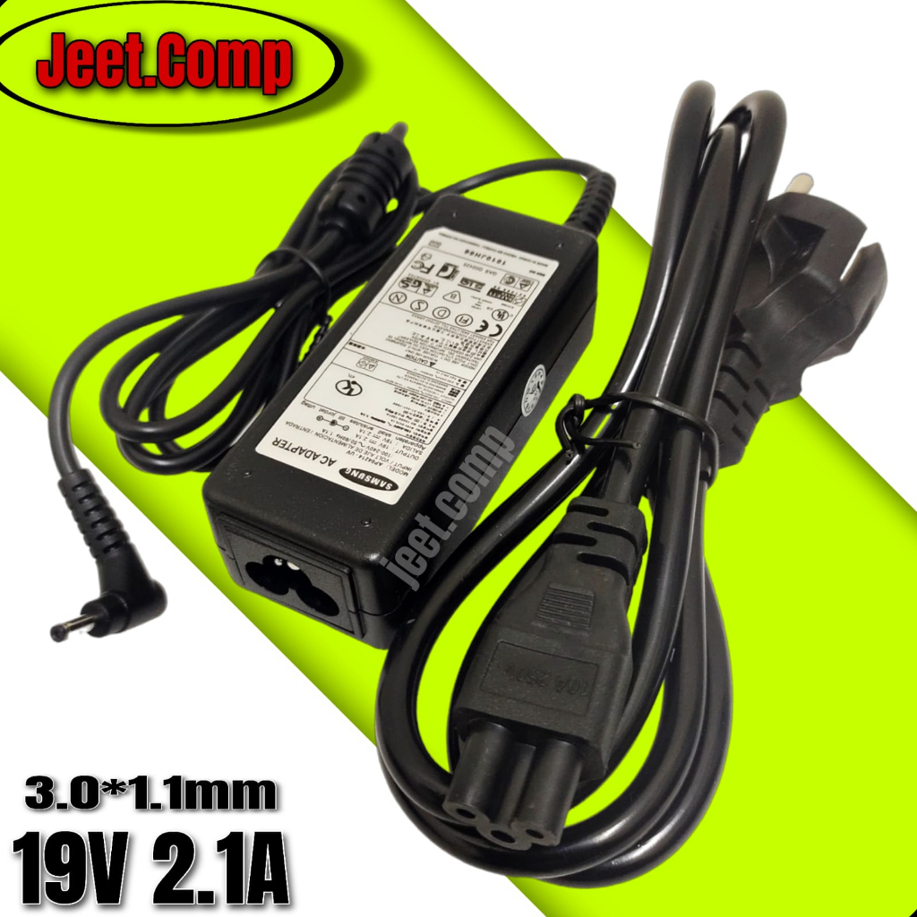 Adaptor charger Laptop Samsung 19V 2.1A (3.0-1.1Mm) Lengkap dengan Kabel Power