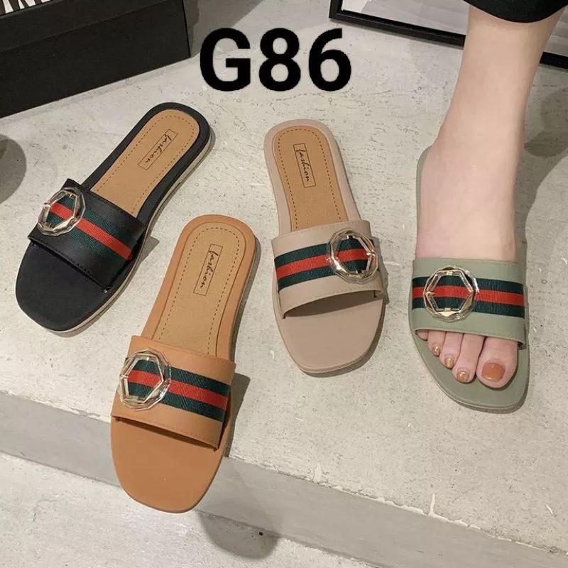 SANDAL TEPLEK WANITA KOKOP GESPER G86