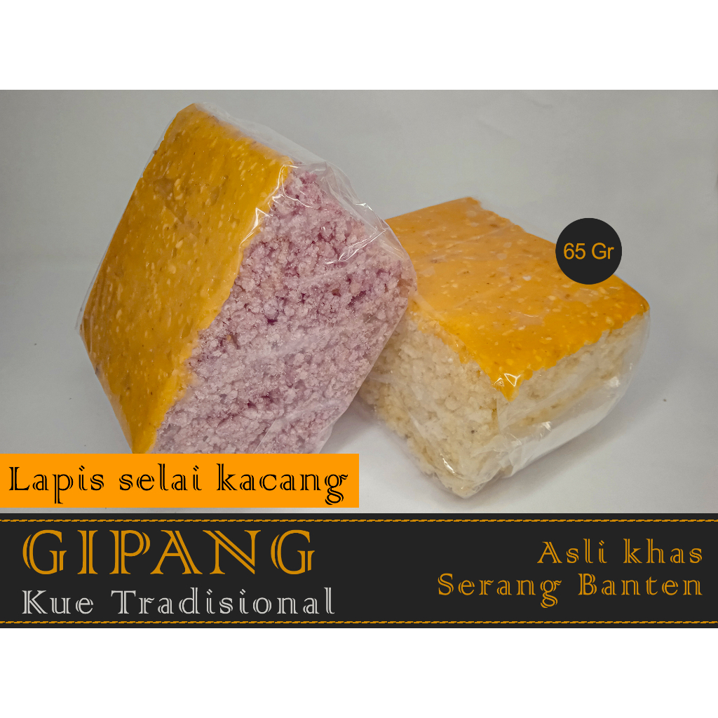 

Kue GIPANG SELAI KACANG ukuran kecil asli khas serang banten 65gr