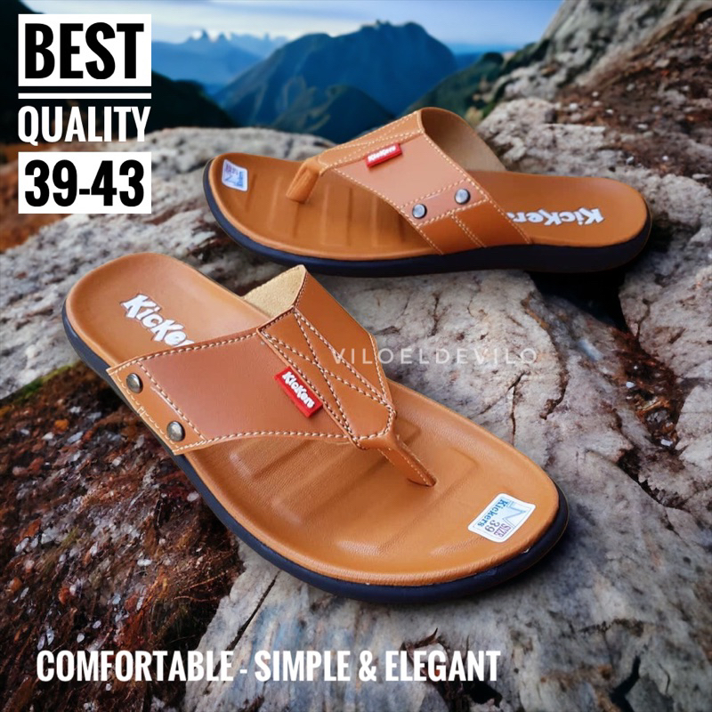 Sandal Slide Pria Sandal Slop Pria Casual (Selop Polos)